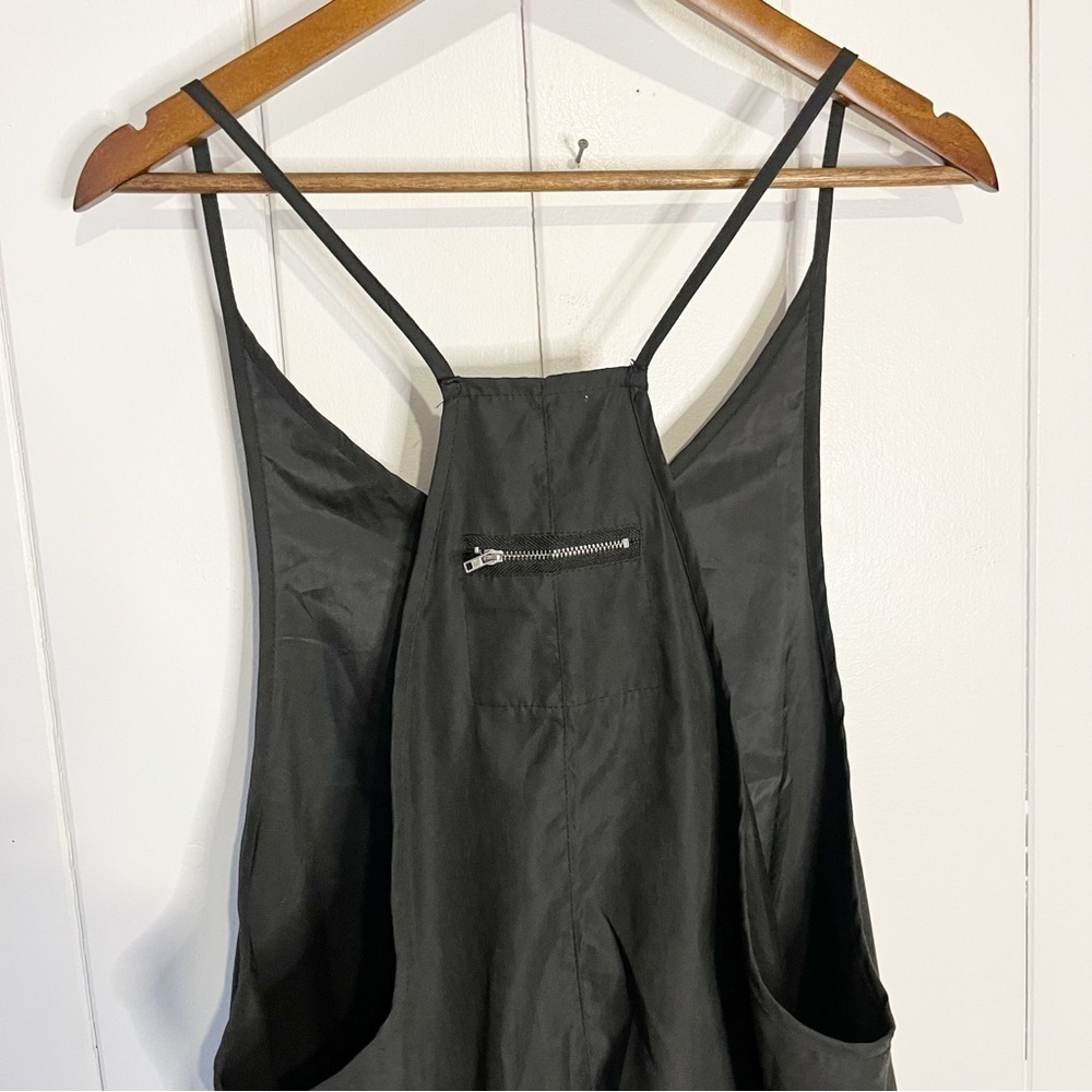 Black Overrall Romper. No Tags. - Picture 4 of 6